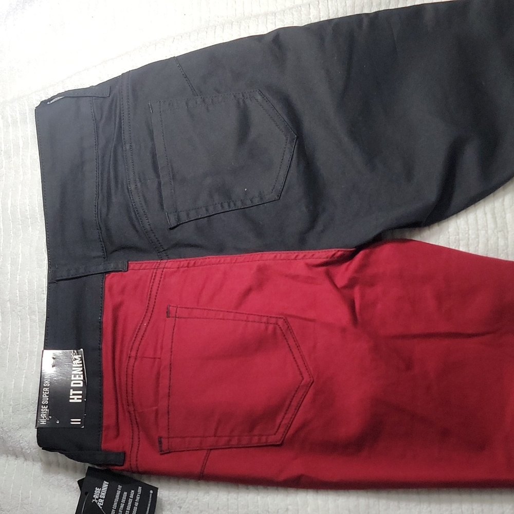 Hot topic, size 11, red and black pants